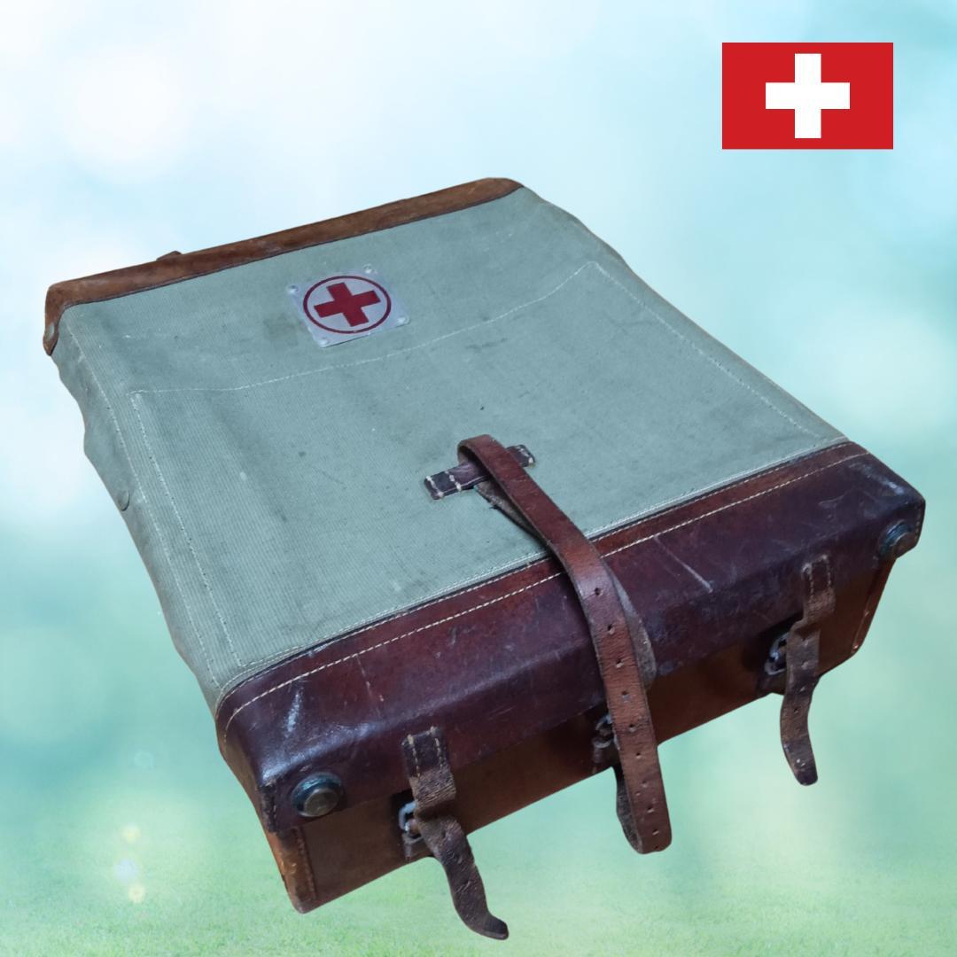 【ヴィンテージ】スイス軍　医療バックパック　1967年製 ビンテージ○スイス軍山岳バックパック後期型○240820k6-bag-bp