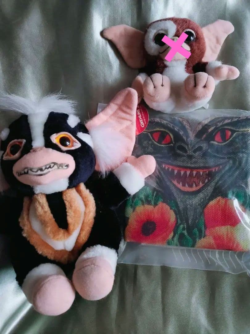 激レア 映画グレムリン ギズモ ストライプ クッションカバー ぬいぐるみ