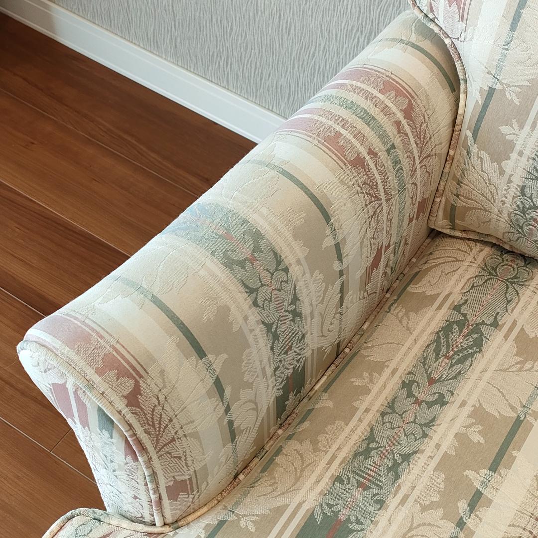 〈美品〉トーマスビル　一人掛けソファ　米国製　クッション付き②