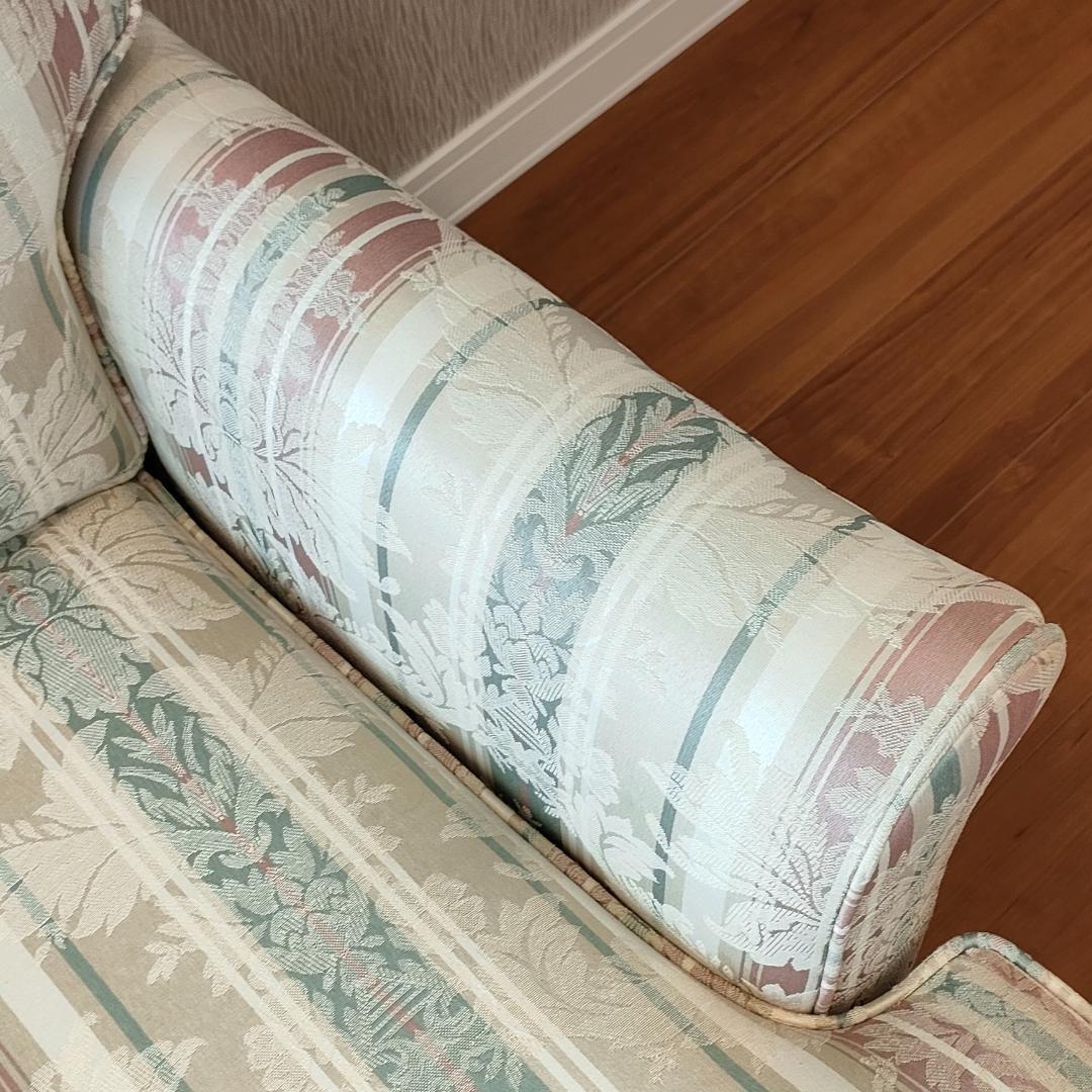 〈美品〉トーマスビル　一人掛けソファ　米国製　クッション付き②