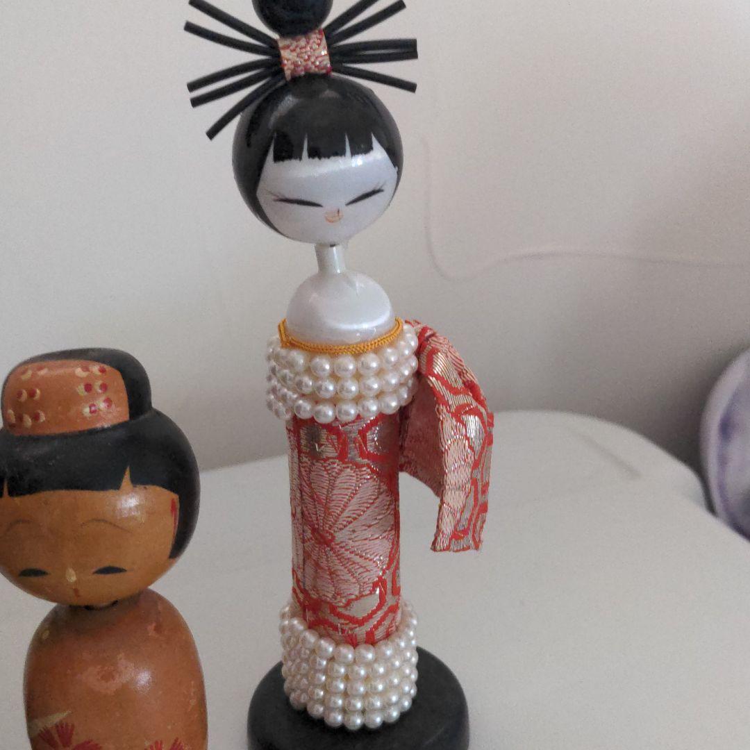 確認ページ　昭和　レトロ　こけし　土産　工芸品　カエル　天狗