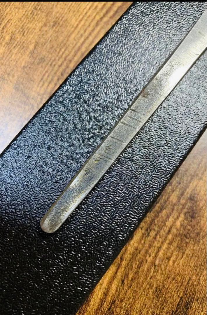 白木作　蛸引 先丸　本焼　白鋼　鏡面　尺一　包丁　アイアンウッド水牛銀巻柄