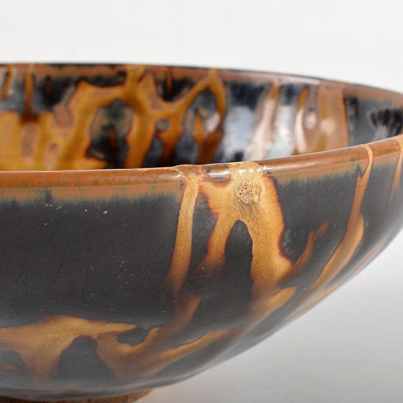 中国 南宋 吉州窯 玳玻天目茶碗 C R5585