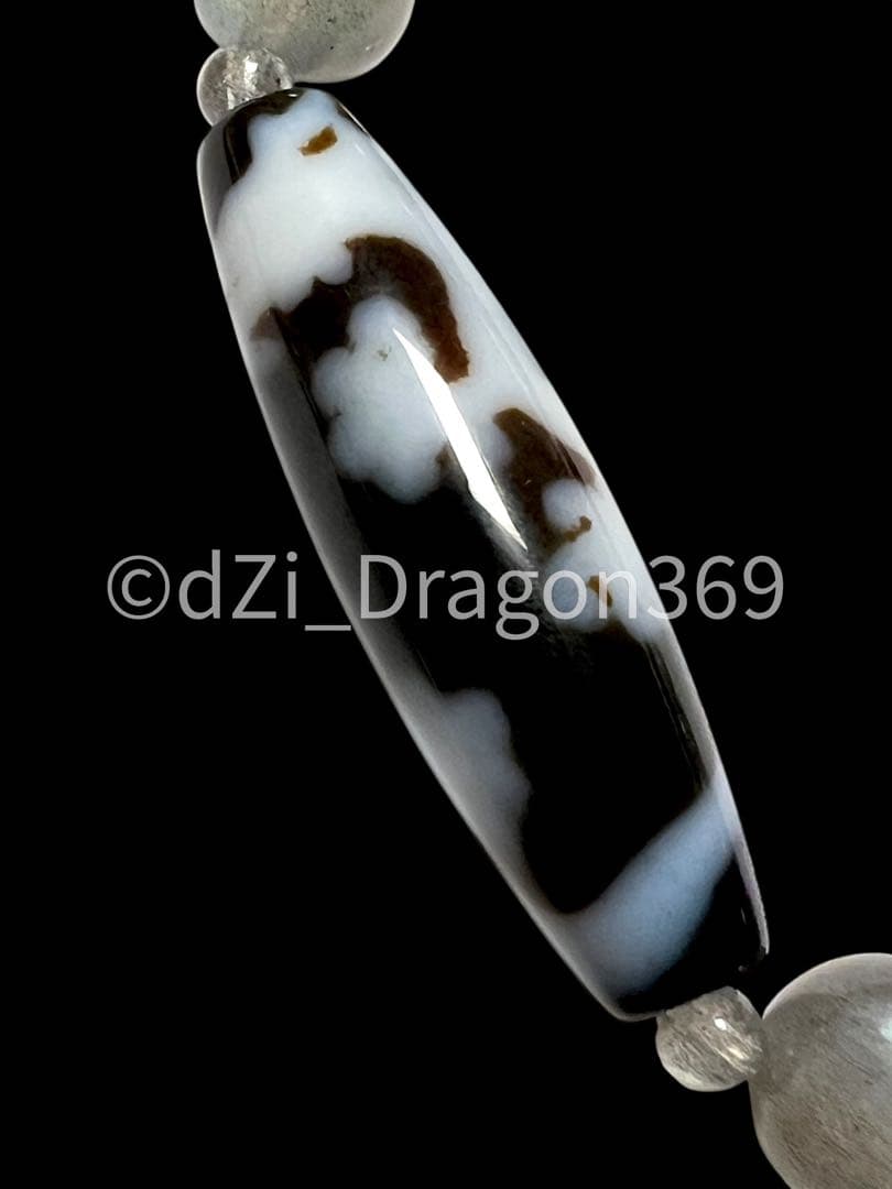 【一点のみ】dZi ジービーズ 西蔵 至純宝珠龍神天珠（五本爪皇帝龍）のブレス