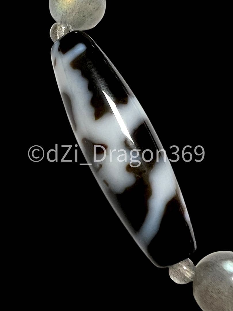 【一点のみ】dZi ジービーズ 西蔵 至純宝珠龍神天珠（五本爪皇帝龍）のブレス