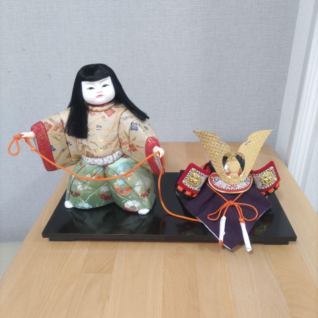 木目込人形❉兜引き❉男の子♡台付き！