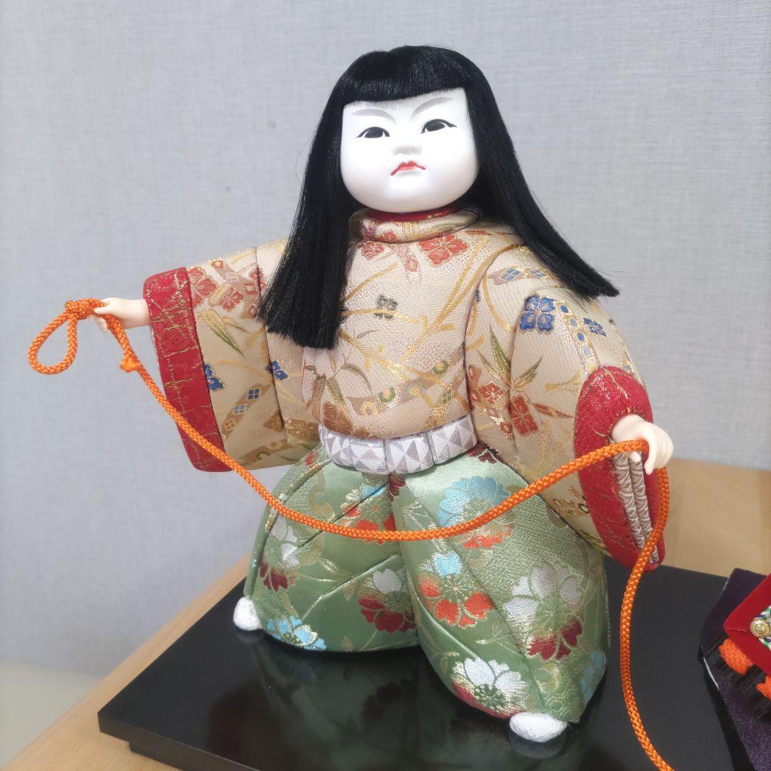 木目込人形❉兜引き❉男の子♡台付き！