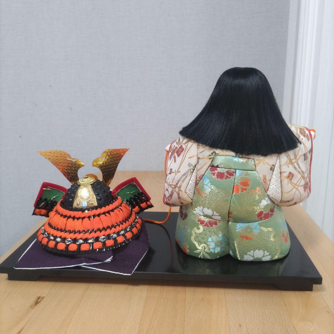 木目込人形❉兜引き❉男の子♡台付き！