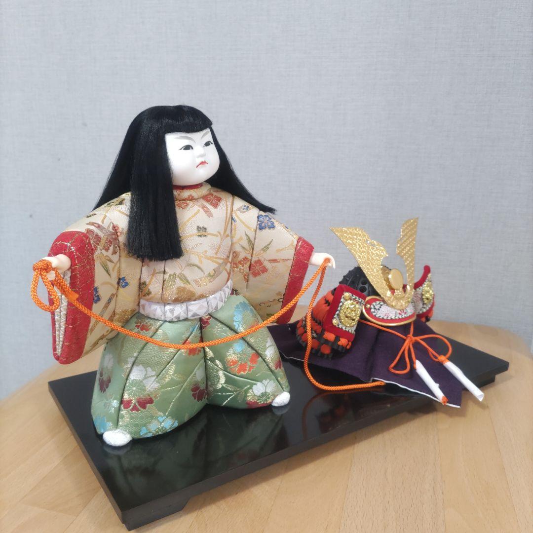 木目込人形❉兜引き❉男の子♡台付き！