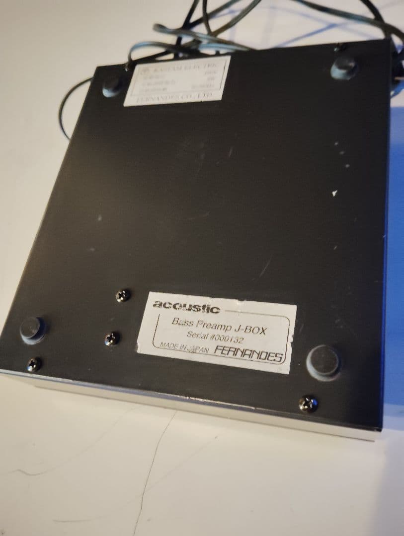 ☆温故知新☆acoustic J-BOX ベース用プリアンプ ジャパンビンテージ