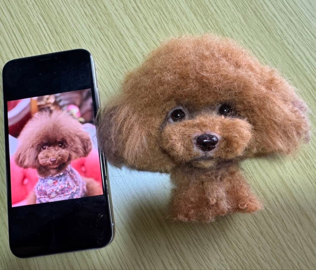 わんこ限定　わたわたペット　うちの子プレート　羊毛フェルト作品