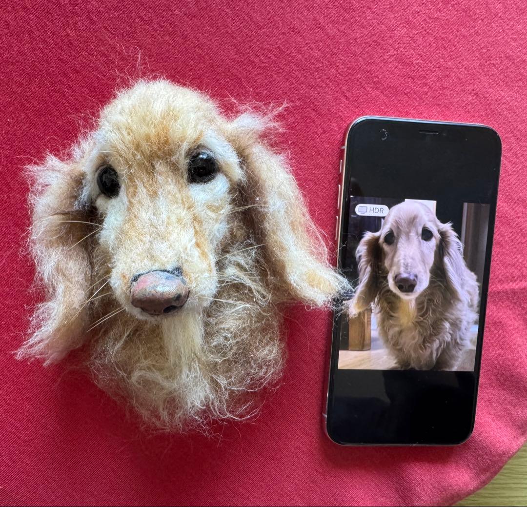 わんこ限定　わたわたペット　うちの子プレート　羊毛フェルト作品