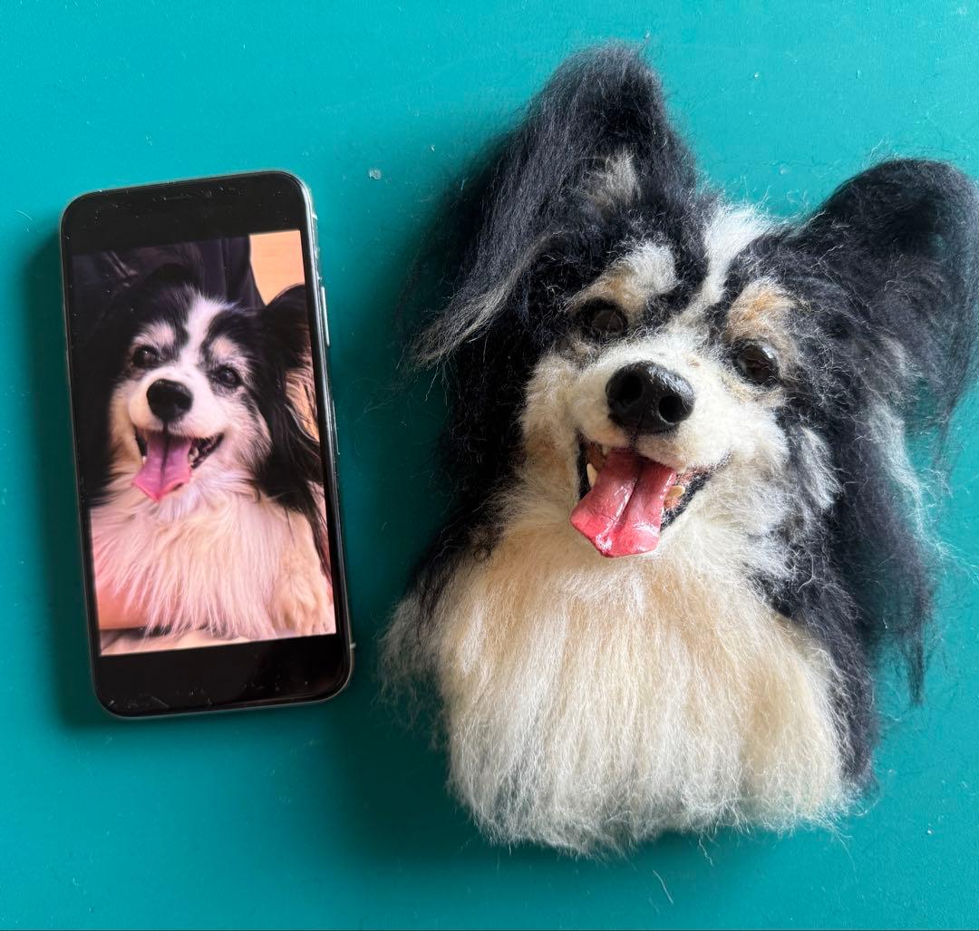 わんこ限定　わたわたペット　うちの子プレート　羊毛フェルト作品