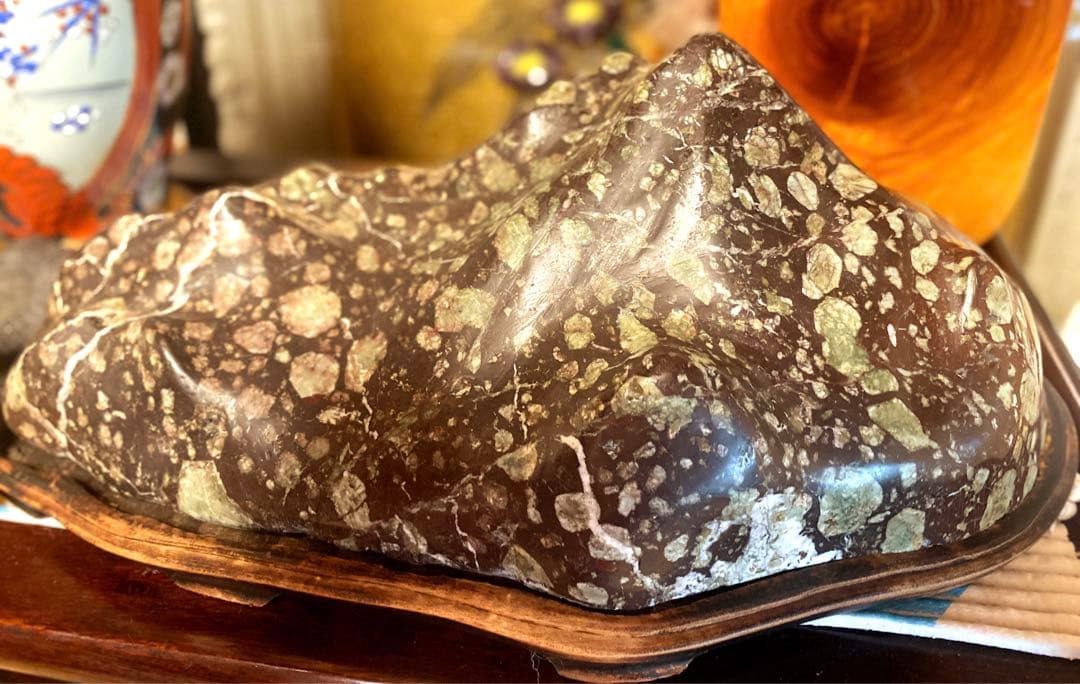 骨董品&大迫力#3D立派な花石鑑賞石