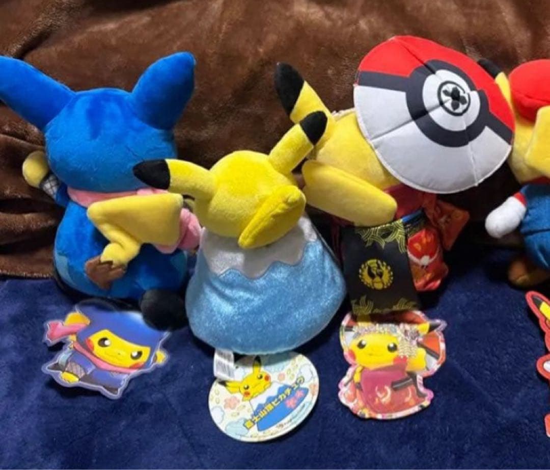 マリオルイージ売り切れ3体セット 当地ポケセン限定 ピカチュウ