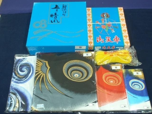 半額以下！定価19万●撥水ポリエステル 東旭 雅 ４m6点セット 新品鯉のぼり●