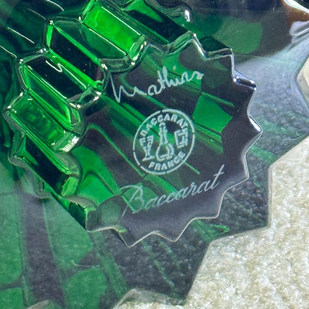 美品】バカラ Baccarat ミルニュイ クリスマスツリー グリーン - メルカリ