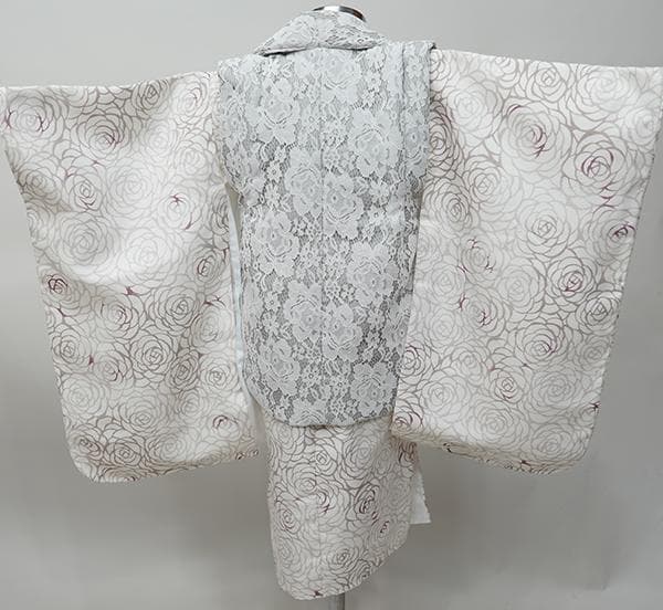 七五三 三歳 女児 被布コート 着物 長襦袢 3点セット アイボリー 祝着