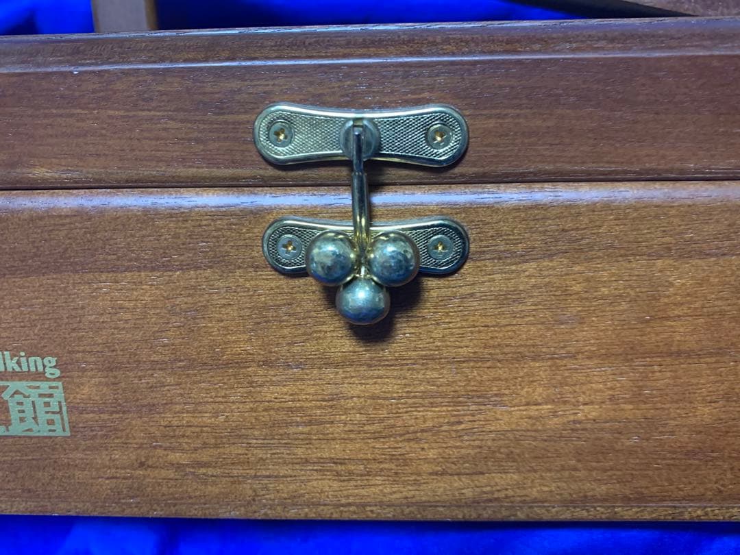 珍品希少　asics walking 歩人館 木製 道具箱 工具箱 アシックス