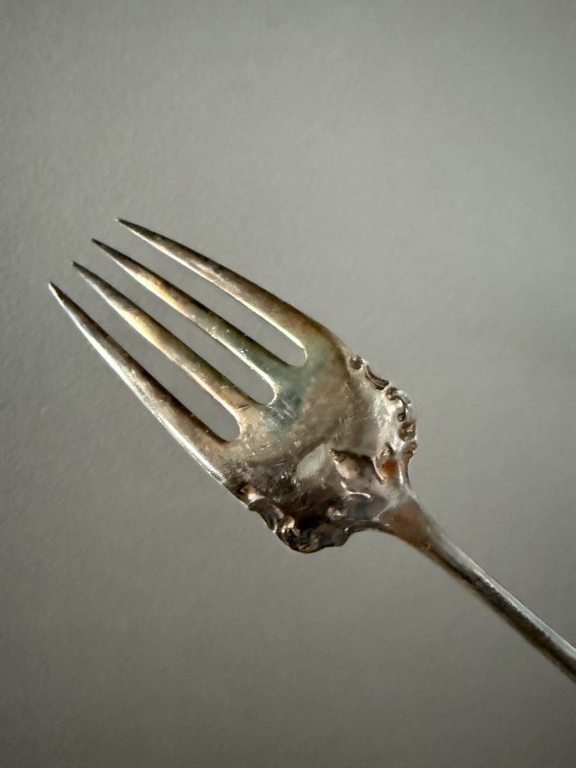 アンティーク ビンテージ フランス ヨーロッパ 銀食器 シルバーフォーク 希少