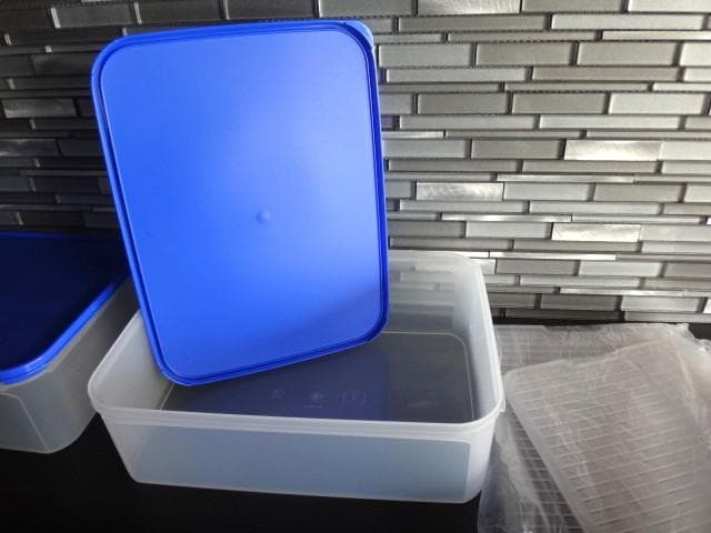 新品★タッパーウェア★2点★MMダブル★すのこ付き★保存容器★9.4L★大型