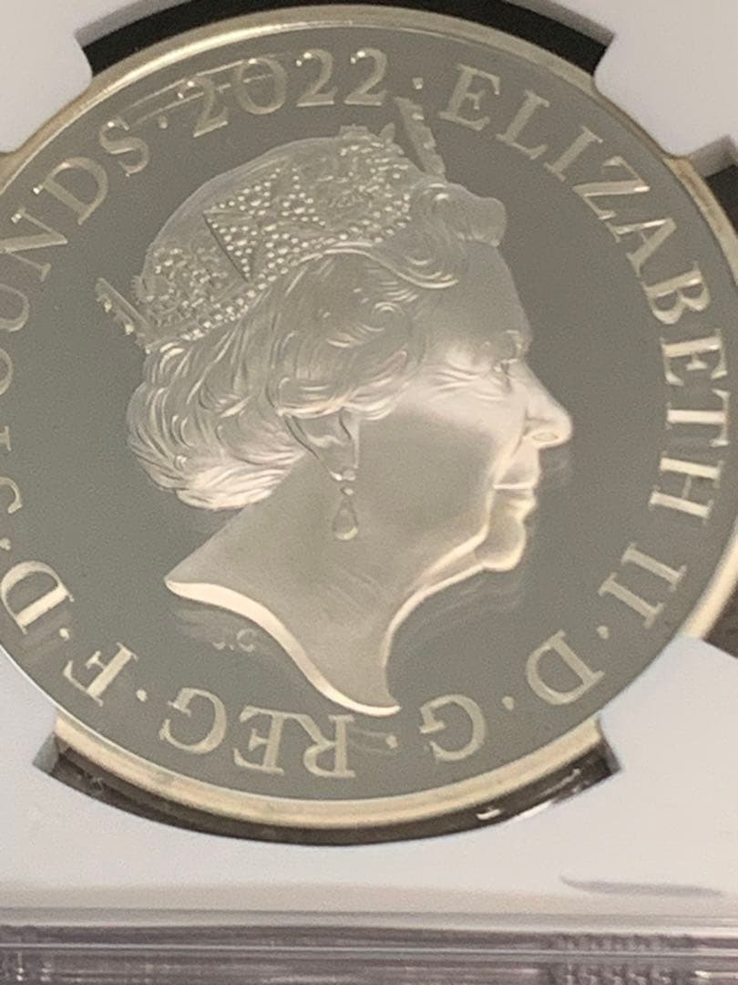 TOP POP❗️エリザベス女王Charity&Patronage5ポンド銀硬貨