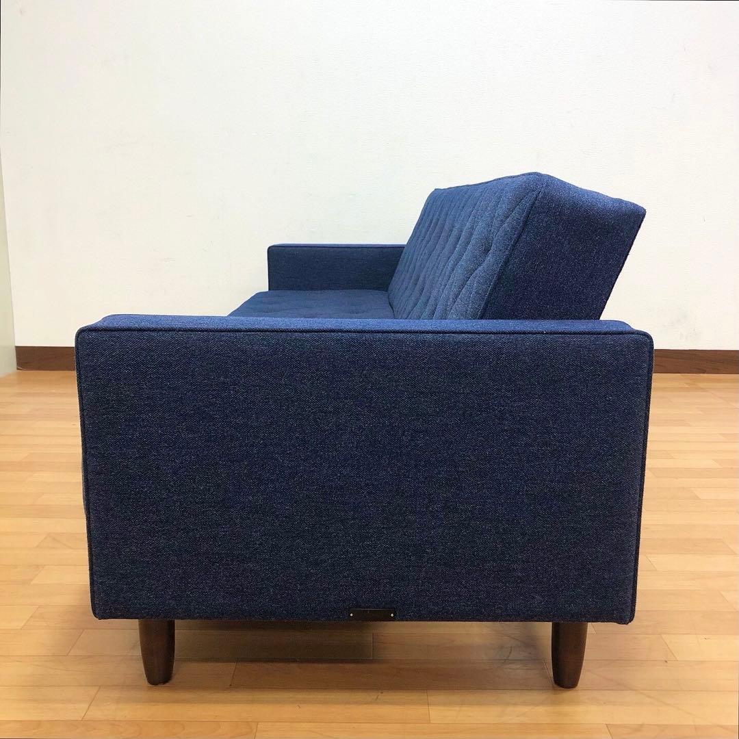 karimoku カリモク60 スリーピングソファ ソファベッド タープブルー