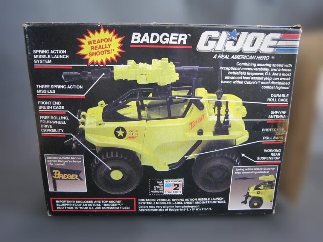【未使用】G.I.JOE BADGER 攻撃ジープ HASBRO