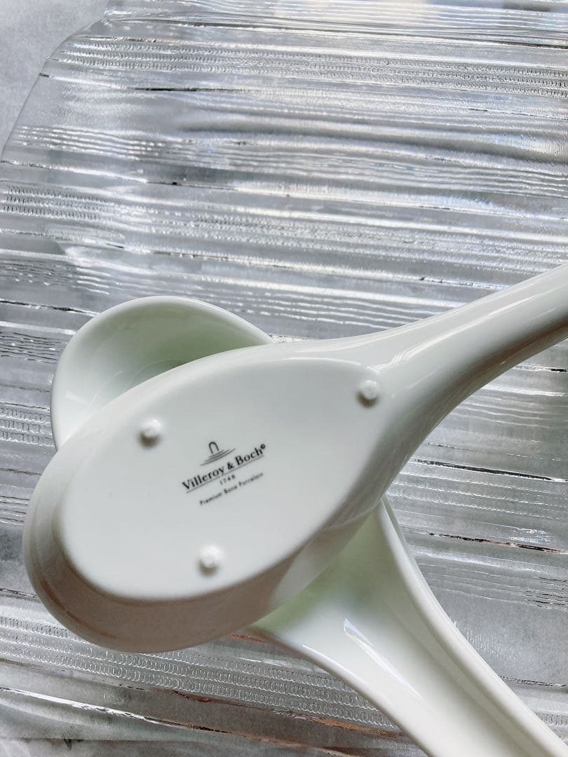 未使用】ガラスプレート 大皿 ビレロイ&ボッホのレンゲ 4セット