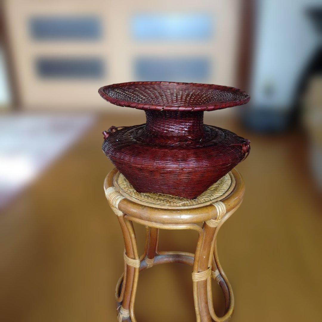 ♥♥池坊 生花 牡丹籠 花器