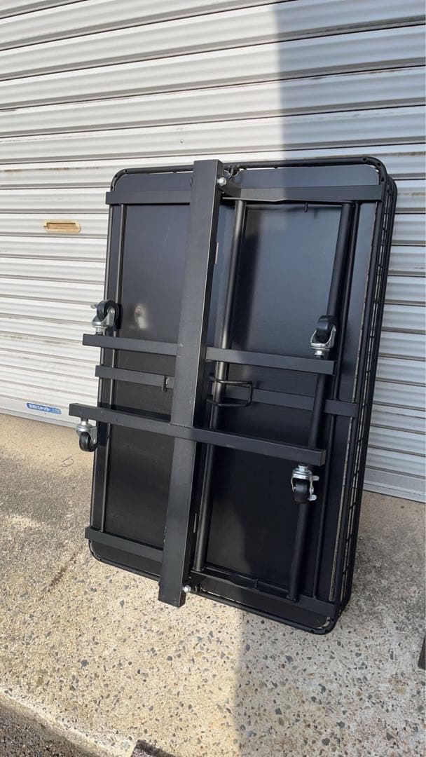 ストアエキスプレス 折りたたみワゴン ブラック 90cm 陳列棚 陳列 ワゴン