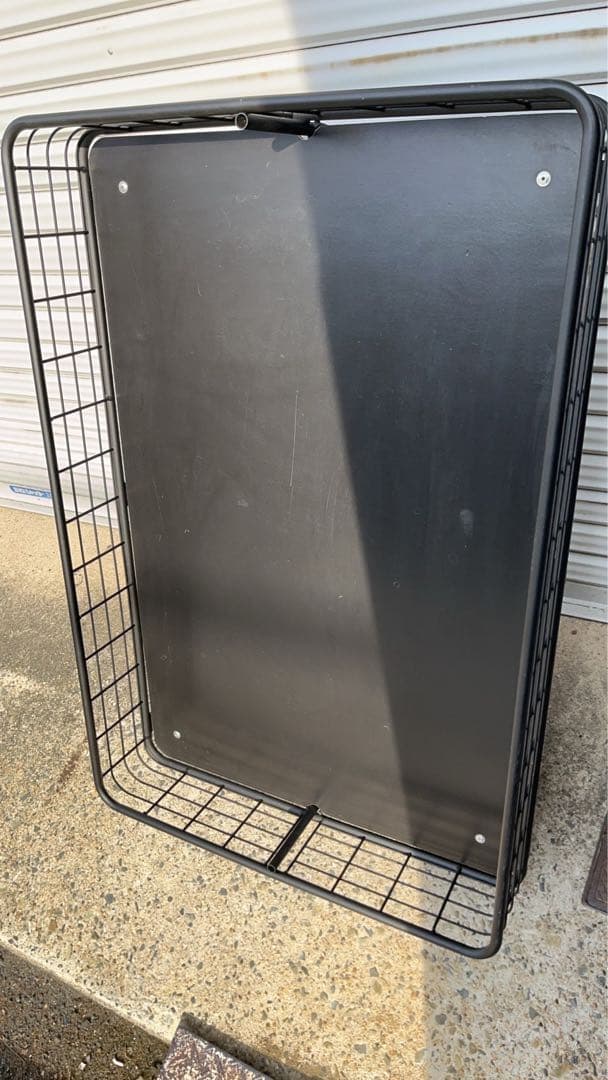 ストアエキスプレス 折りたたみワゴン ブラック 90cm 陳列棚 陳列 ワゴン