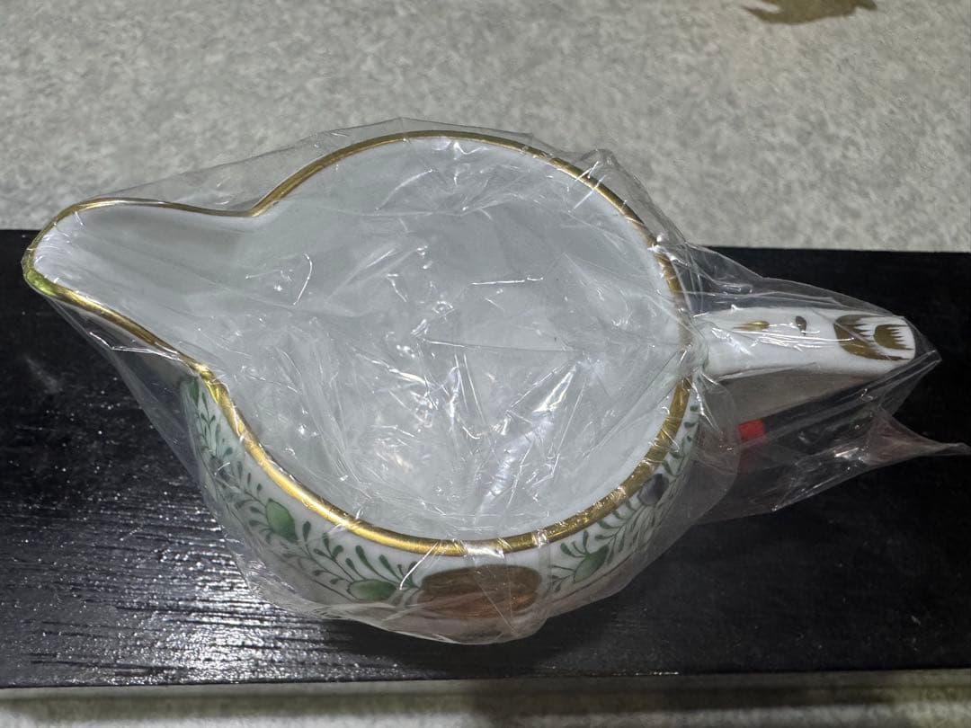 ヘレンド　ハーブ　お皿とクリーマーとオープンシュガーのセット　美品