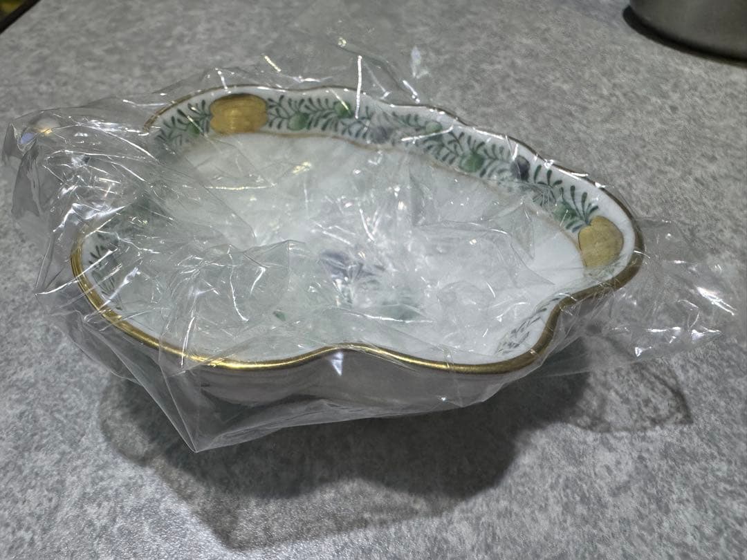 ヘレンド　ハーブ　お皿とクリーマーとオープンシュガーのセット　美品