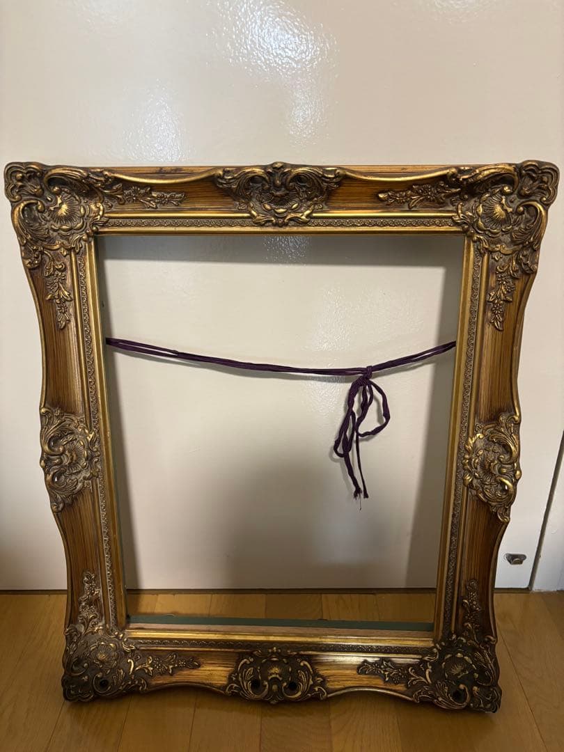 装飾的ゴールド木製油彩額縁 (若い女の肖像：エリザベート・ヴィジェ