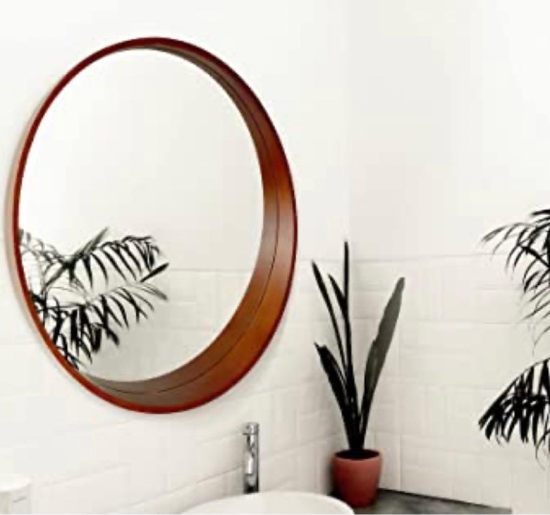 【新品・未使用】ウォール丸型ミラー直径50cm