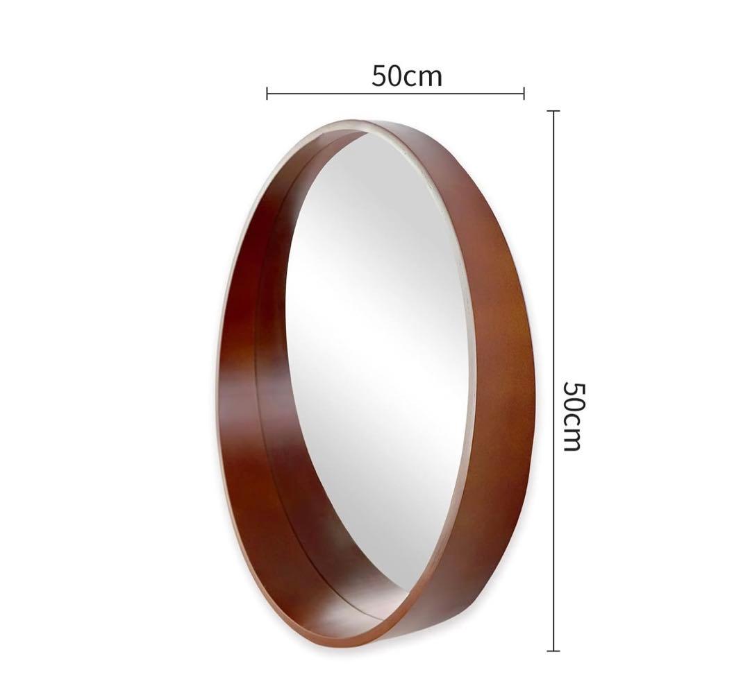【新品・未使用】ウォール丸型ミラー直径50cm