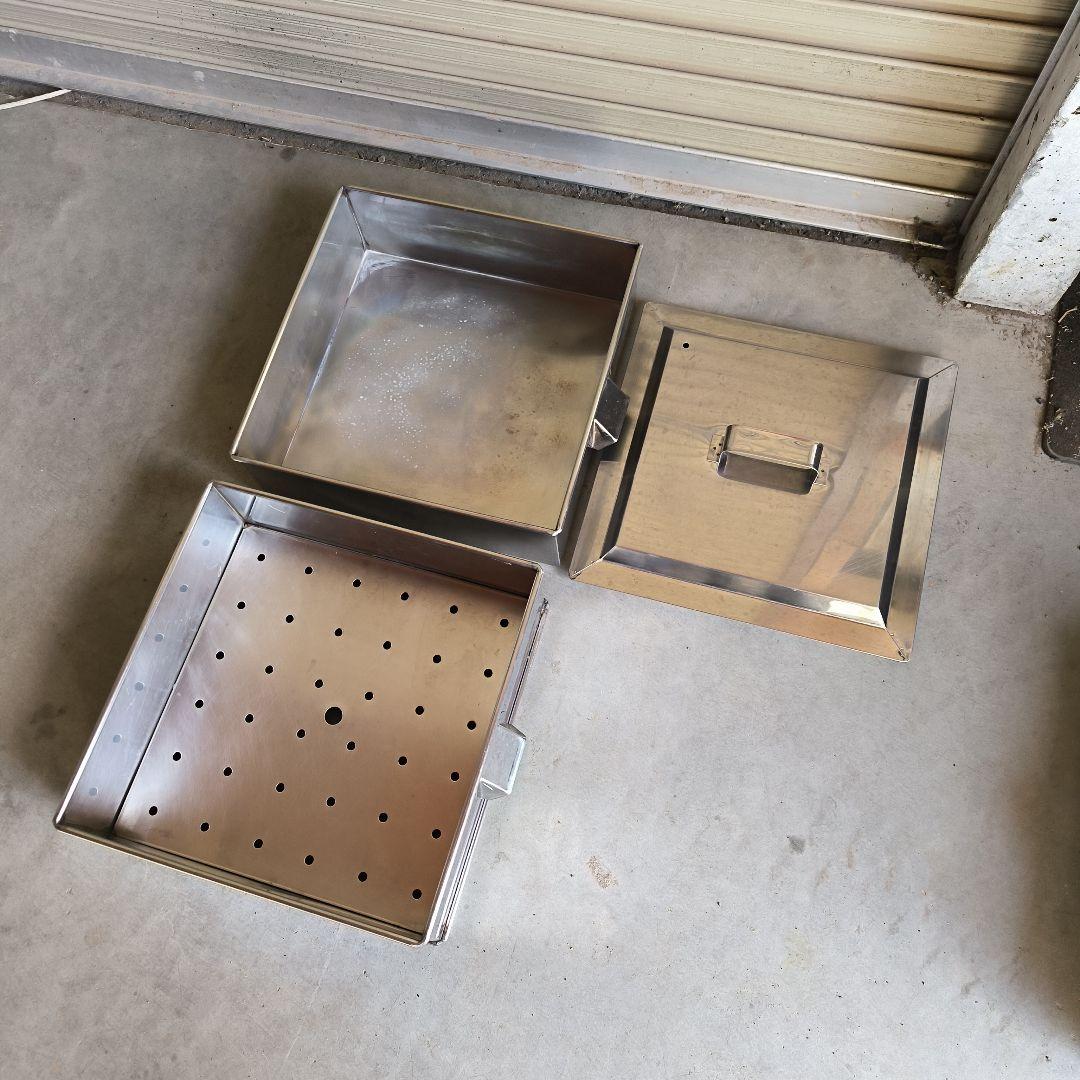 ステンレス 二段蒸し器セット　 39cm角