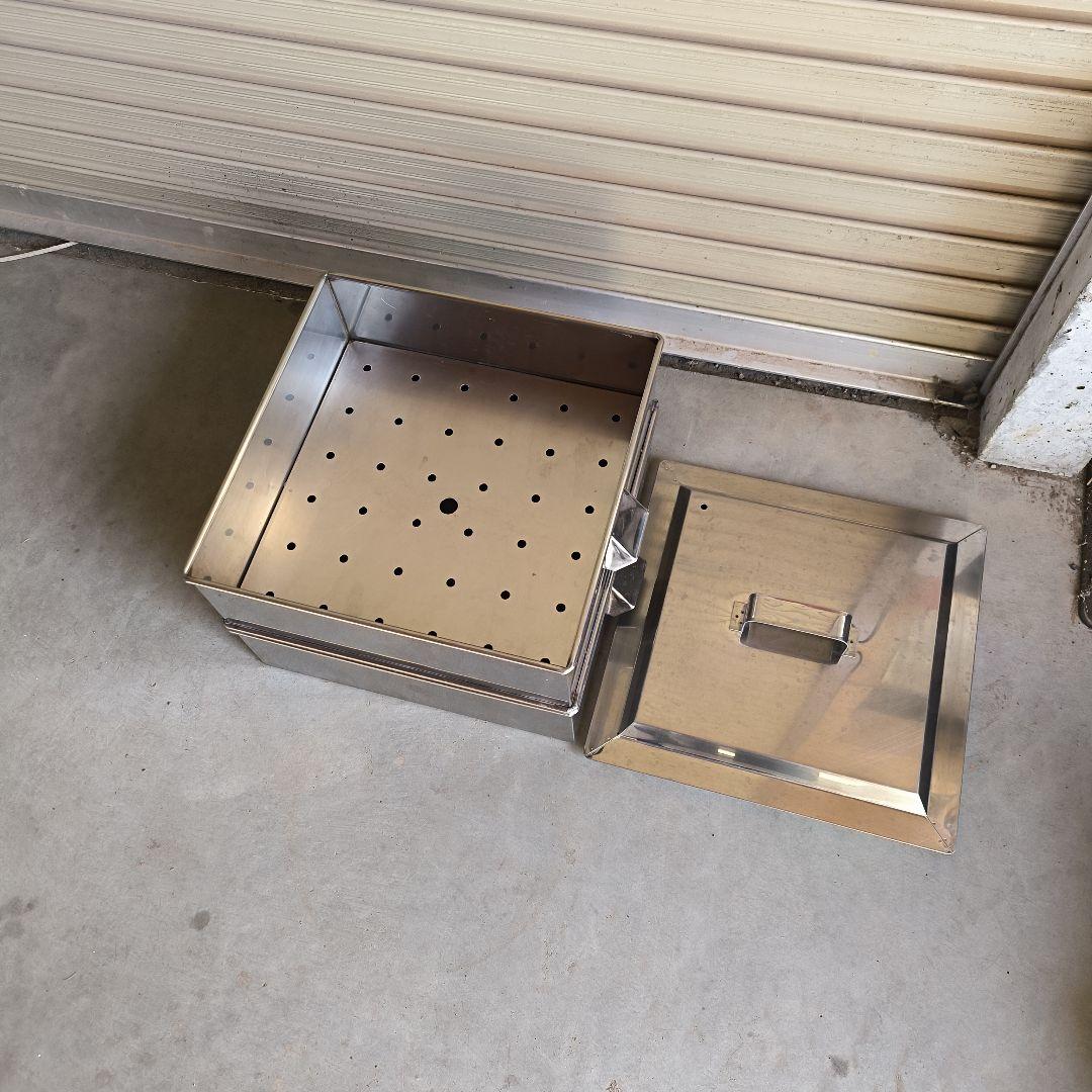 ステンレス 二段蒸し器セット　 39cm角