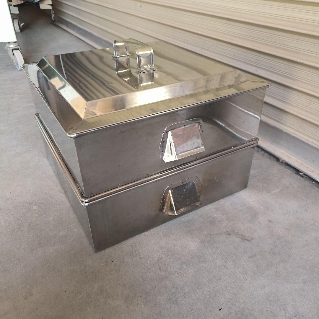 ステンレス 二段蒸し器セット　 39cm角