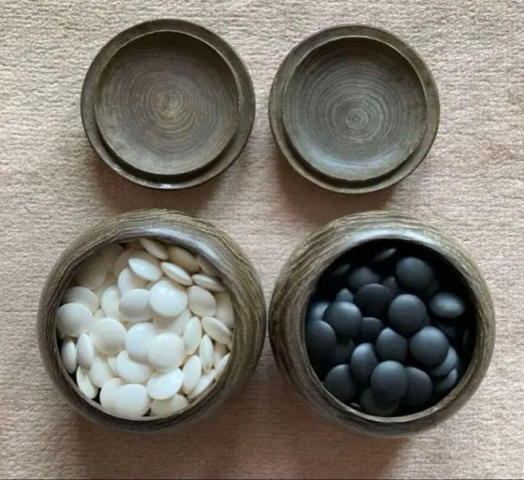 碁盤　碁石　那智黒碁石