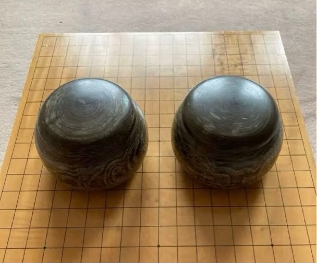 碁盤　碁石　那智黒碁石