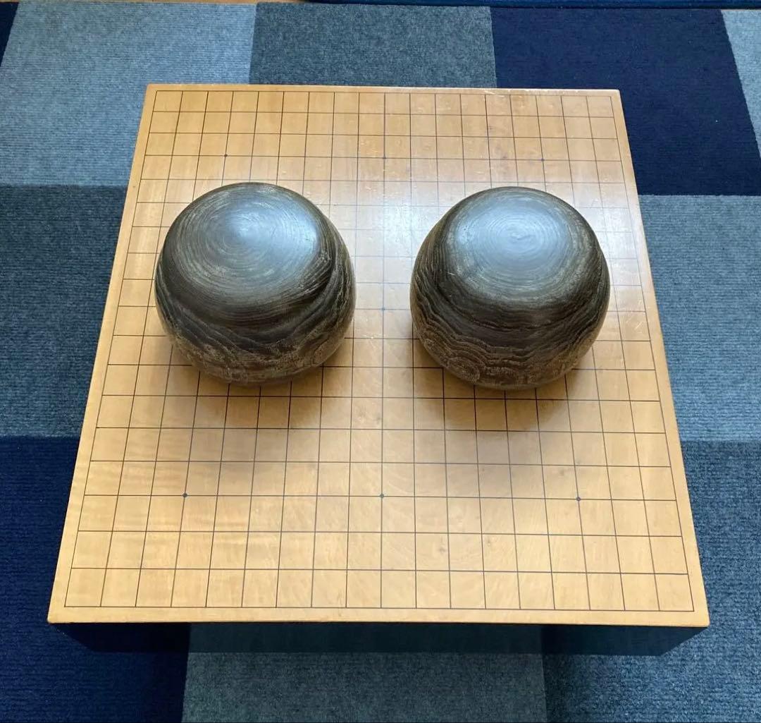 碁盤　碁石　那智黒碁石