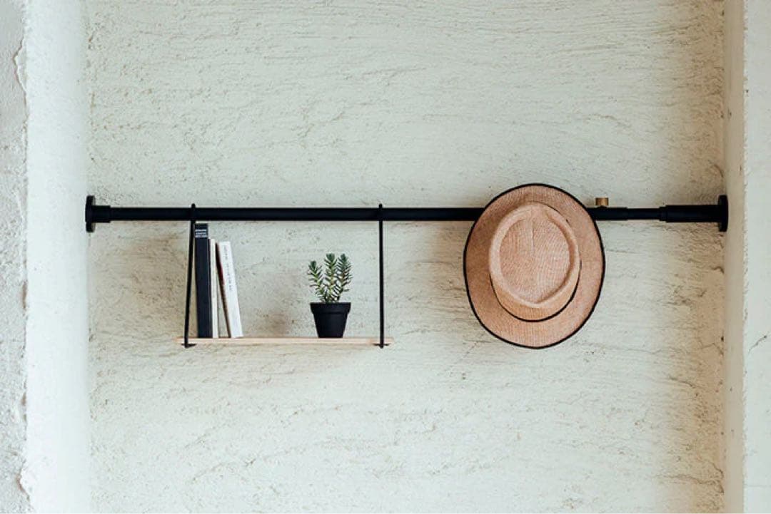 【新品】DRAW A LINE(ドローアライン)ロッドA＋シェルフB/ブラック