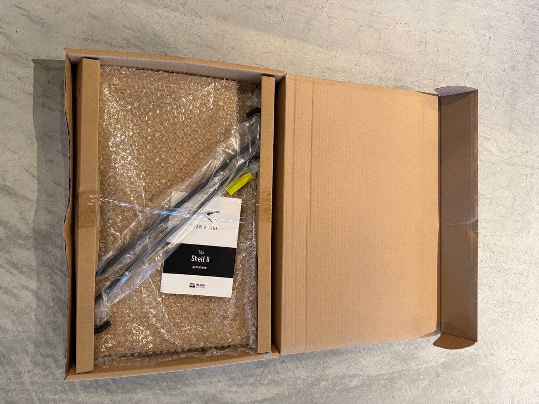 【新品】DRAW A LINE(ドローアライン)ロッドA＋シェルフB/ブラック