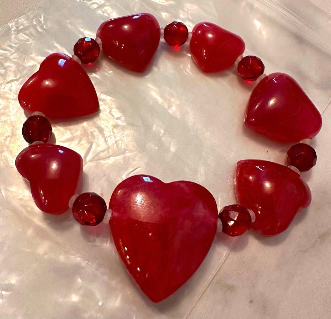 宝石級♡ハート型インペリアルロードナイトブレスレット