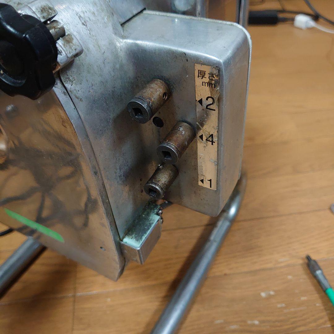 電動スライサー ステンレス製 厚さ調整可能