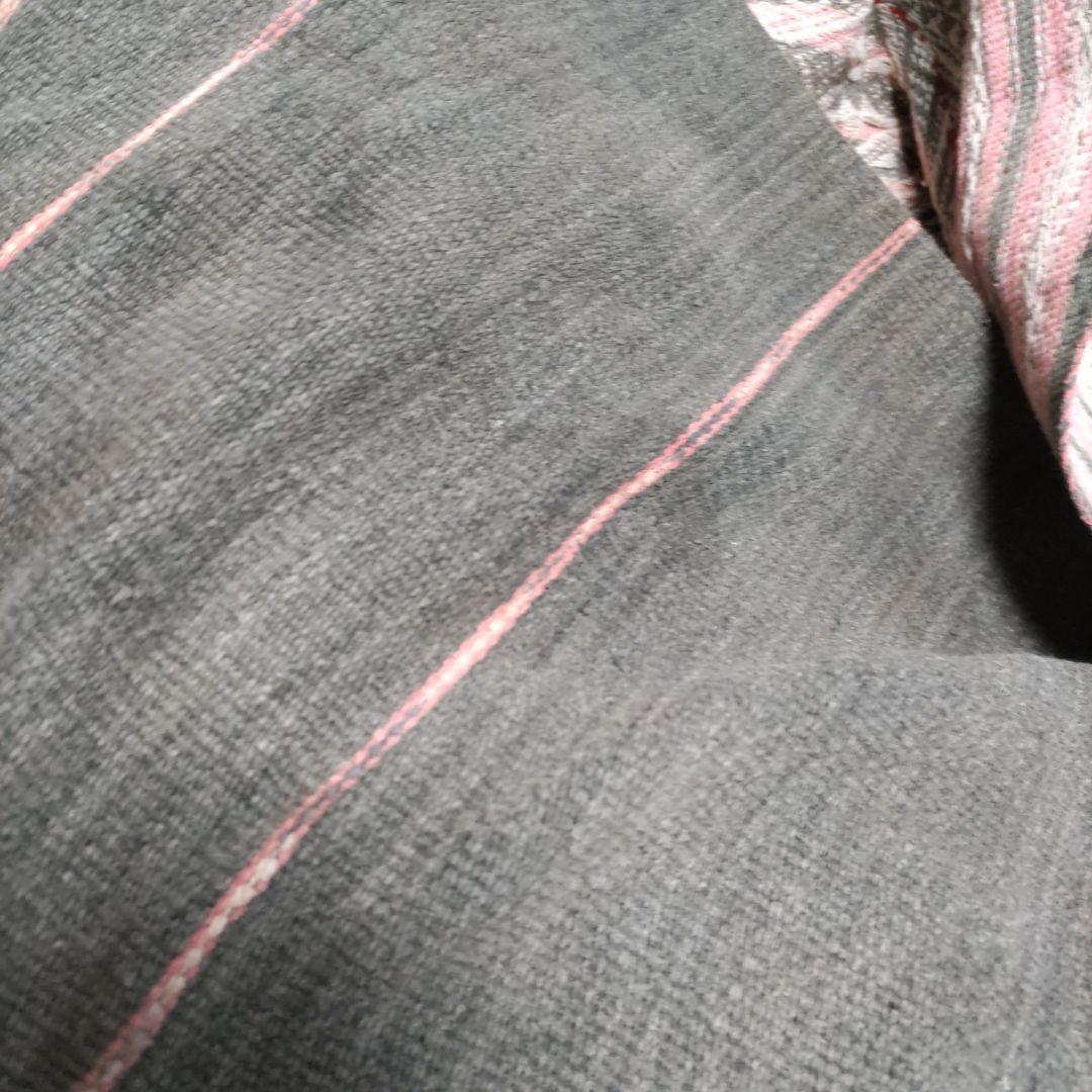 値下《山岳民族、手織古布》(アンテ―ク)肉厚綿、こなれた風合いとセピア色合857