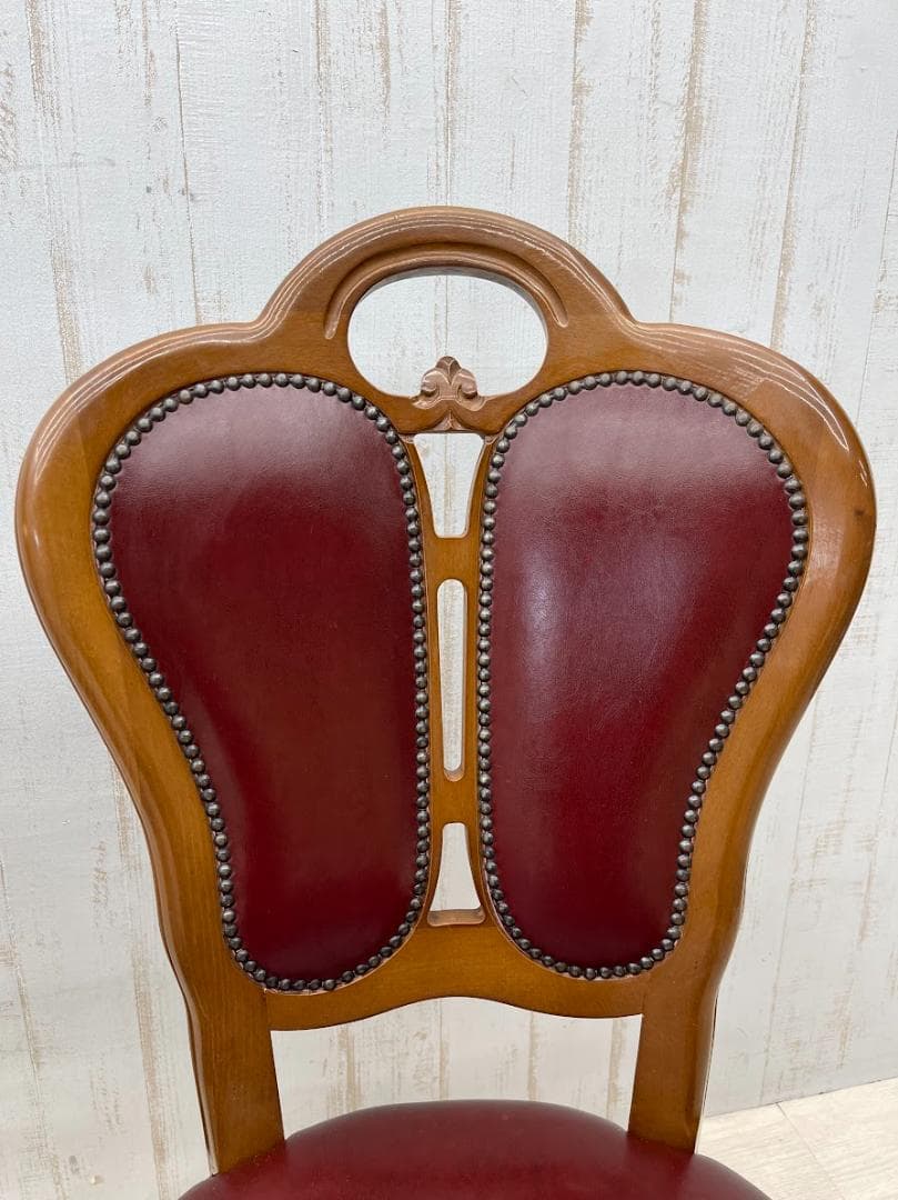 サルタレッリ フローレンス ダイニングチェア 2脚 猫脚 合成皮革