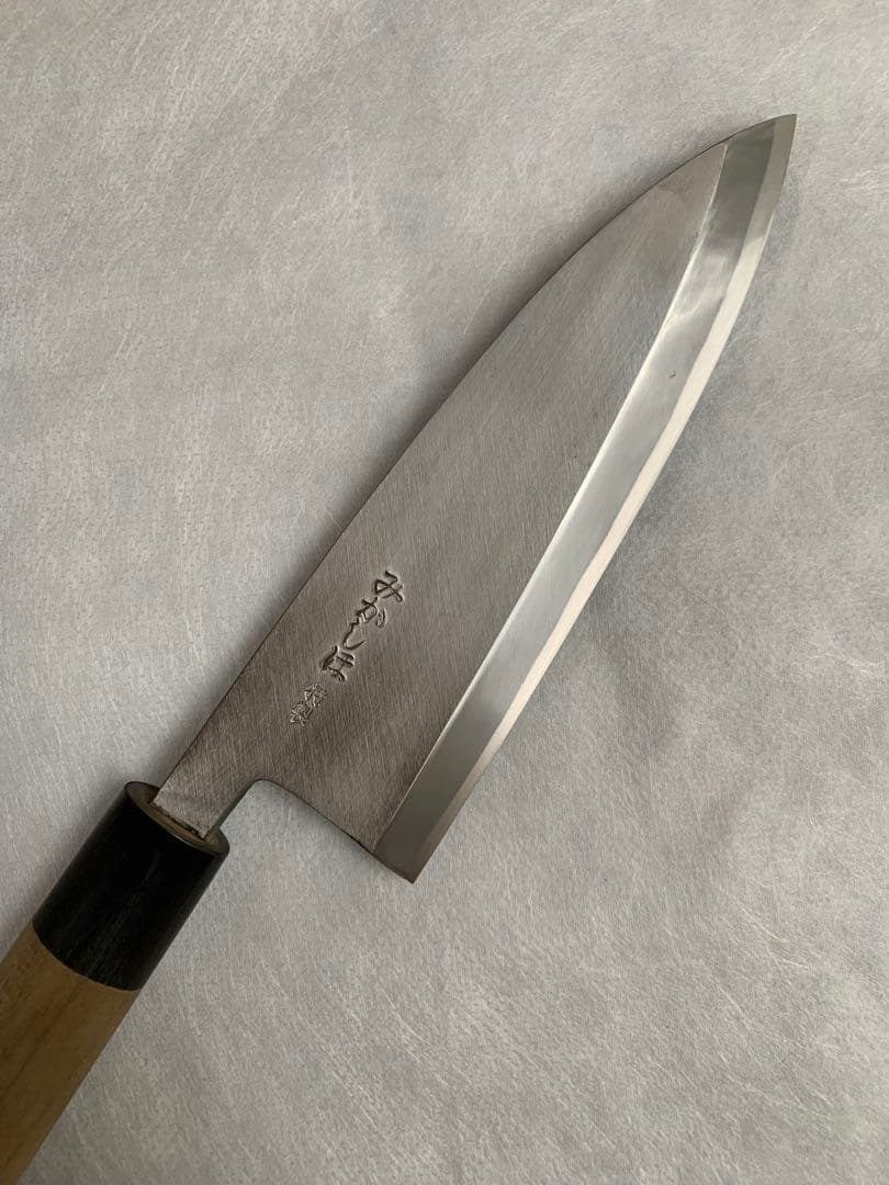 山下刃物　請合　出刃　包丁　水牛角柄